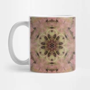 Digital Mandala Red Yellow and Brown Mug